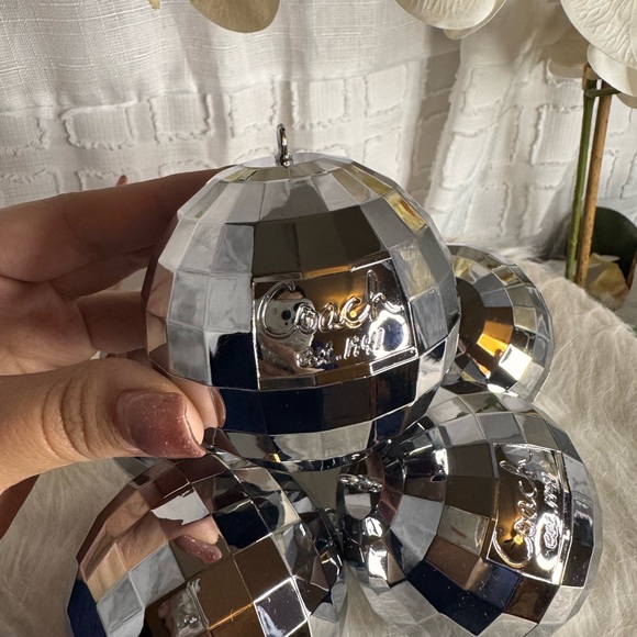 Coach Poppy disco ball ornaments 🪩. RARE 9 in - Picture 3 of 9